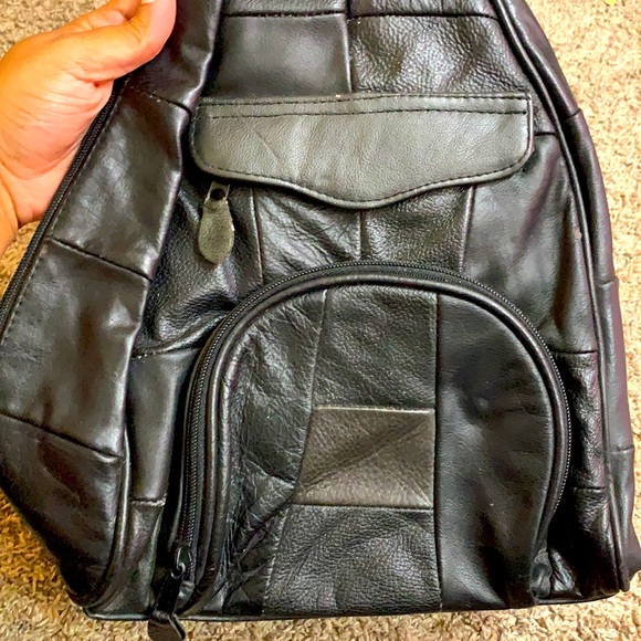 š¤Vintage black backpack purseš¤ - Picture 2 of 6